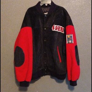 Vintage 49ers leather Quarterback club jacket